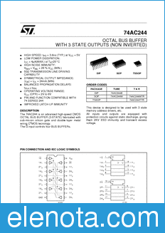 STMicroelectronics 74AC244 datasheet