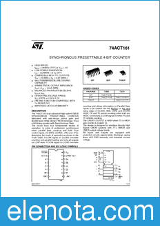STMicroelectronics 74ACT161B datasheet