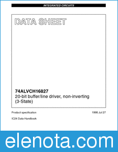 Philips 74ALVCH16827 datasheet