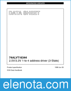 Philips 74ALVT16344 datasheet