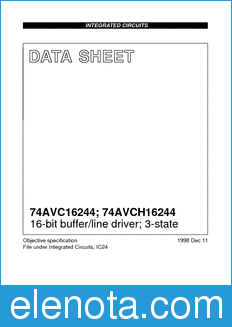 Philips 74AVC16244 datasheet