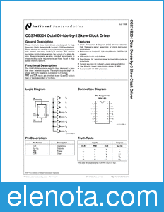 National Semiconductor 74B304 datasheet