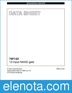 Philips 74F133 datasheet