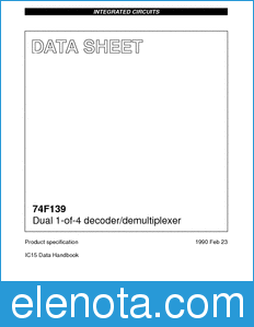 Philips 74F139 datasheet
