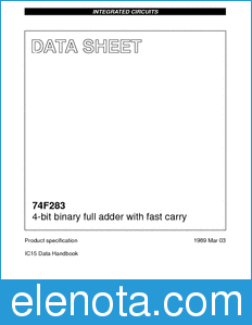 Philips 74F283 datasheet