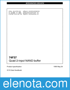 Philips 74F37 datasheet