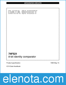 Philips 74F521 datasheet