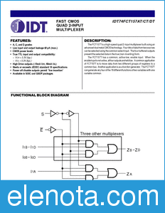 IDT 74FCT157T datasheet