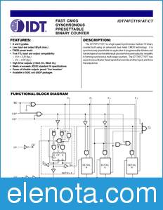 IDT 74FCT161T datasheet