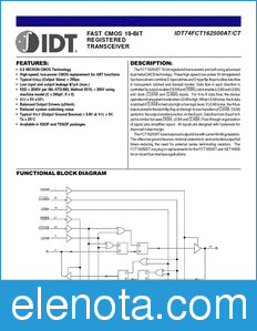 IDT 74FCT162500T datasheet