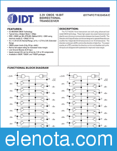 IDT 74FCT163245 datasheet