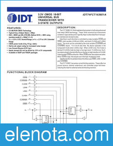 IDT 74FCT163601 datasheet