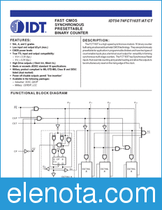 IDT 74FCT163T datasheet