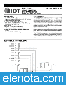IDT 74FCT16601T datasheet