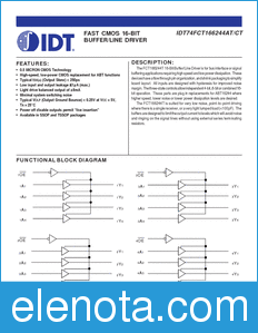 IDT 74FCT166244T datasheet