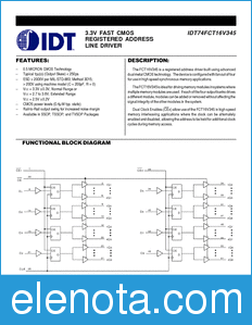 IDT 74FCT16V345 datasheet
