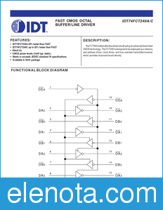 IDT 74FCT240 datasheet