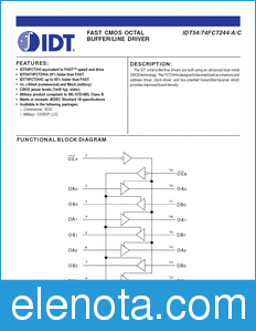 IDT 74FCT244 datasheet