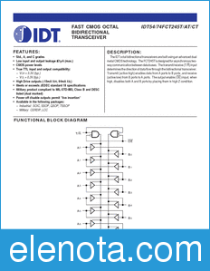 IDT 74FCT245T datasheet
