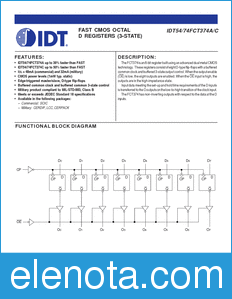 IDT 74FCT374 datasheet