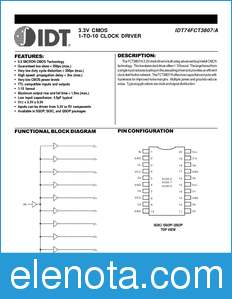 IDT 74FCT3807 datasheet