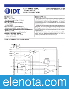 IDT 74FCT646T datasheet
