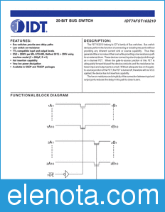 IDT 74FST163210 datasheet
