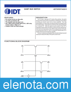 IDT 74FST163211 datasheet