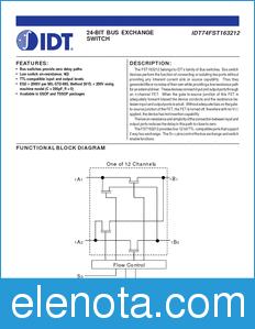 IDT 74FST163212 datasheet
