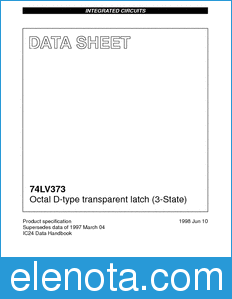 Philips 74LV373 datasheet