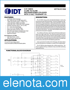 IDT 74LVC138A datasheet
