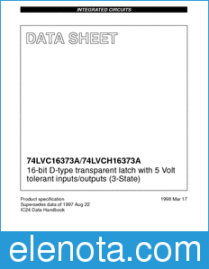 Philips 74LVC16373A datasheet