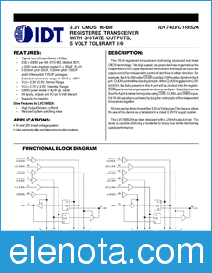 IDT 74LVC16952A datasheet