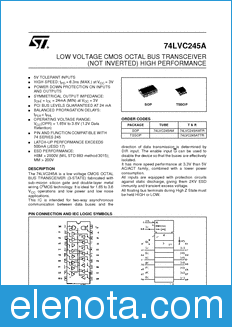 STMicroelectronics 74LVC245AM datasheet