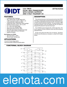 IDT 74LVC245A datasheet