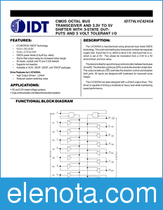 IDT 74LVC4245A datasheet
