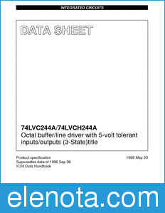Philips 74LVC_H244A datasheet
