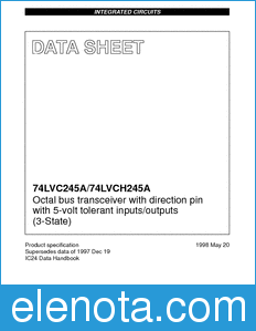 Philips 74LVC_H245A datasheet