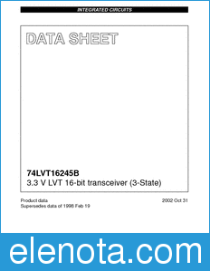 Philips 74LVT16245B datasheet