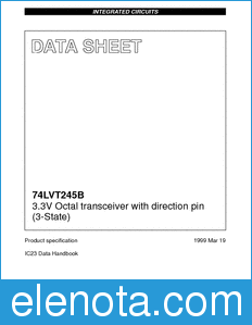 Philips 74LVT245B datasheet