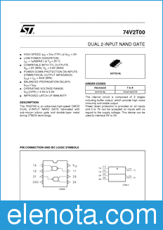 STMicroelectronics 74V2T00 datasheet