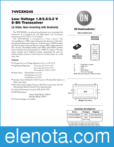 ON Semiconductor 74VCXH245 datasheet