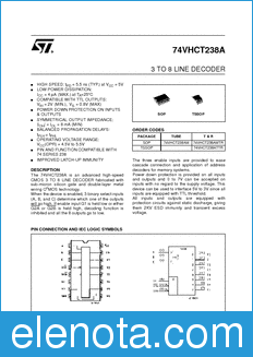 STMicroelectronics 74VHCT238AM datasheet