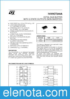 STMicroelectronics 74VHCT244ATTR datasheet