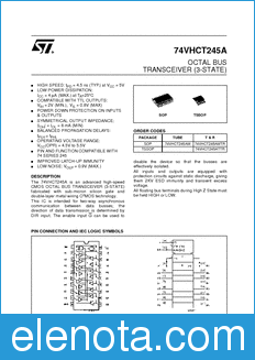 STMicroelectronics 74VHCT245AMTR datasheet