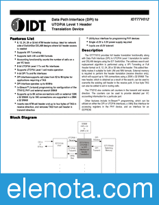 IDT 77V012 datasheet