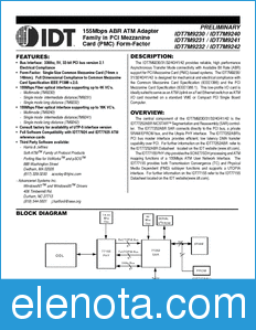 IDT 7M9230 datasheet