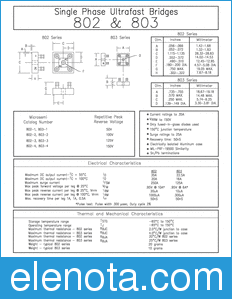 Microsemi 803-1 datasheet