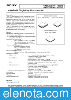 Sony Semiconductor 83512 datasheet