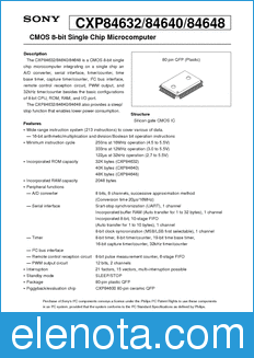 Sony Semiconductor 84640 datasheet